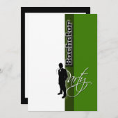 フォーマルな“独身最後の夜”ステージデビュー 招待状 (正面/裏面)