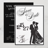 フォーマルな「Save the Date」を行います セーブザデート (正面/裏面)