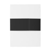 フォーマルイニシャル白黒結婚ズ 招待状ベリーバンド (裏面例)