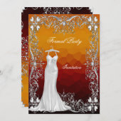 フォーマルイベントパーティの招待状 招待状 (正面/裏面)