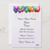 フォーマルイベント招待状 招待状 (裏面)