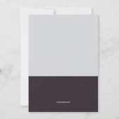 フォーマルウェア バチェラーパーティー招待状 招待状 (裏面)