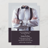 フォーマルウェア バチェラーパーティー招待状 招待状 (正面/裏面)