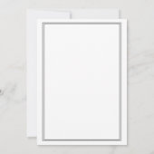 フォーマルウェディング 招待状 (裏面)