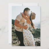 フォーマルエレガントクラシックScript RSVP結婚の 招待状 (裏面)