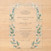 フォーマルエレガント結婚薬 アクリル招待状 (正面)