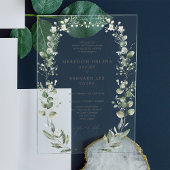 フォーマルエレガント結婚薬 アクリル招待状