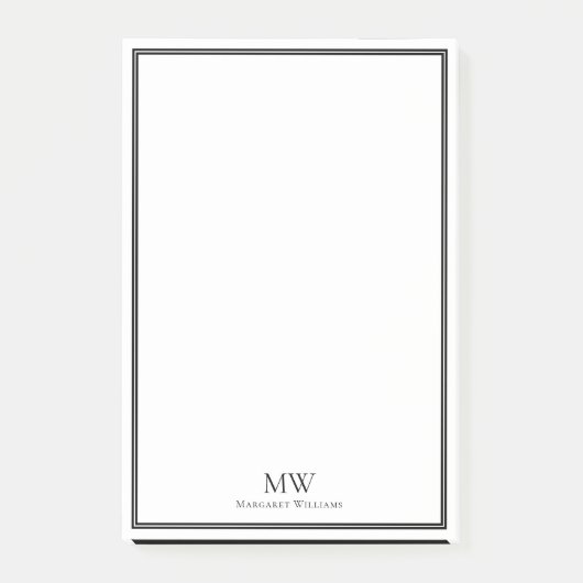 フォーマルエレガント縁ど名の住所 ポストイット (正面)