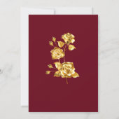 フォーマルエレガント退職金ゴールドパーティー 招待状 (裏面)