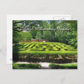 フォーマルガーデンズウィリアムズバーグVA ポストカード (正面/裏面)