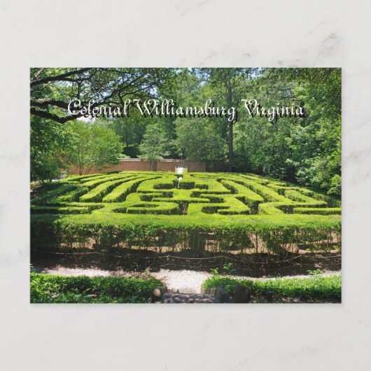 フォーマルガーデンズウィリアムズバーグVA ポストカード (正面)