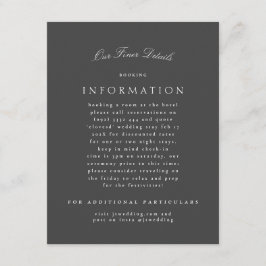 フォーマルクラシックグレー書結婚道詳細 エンクロージャーカード