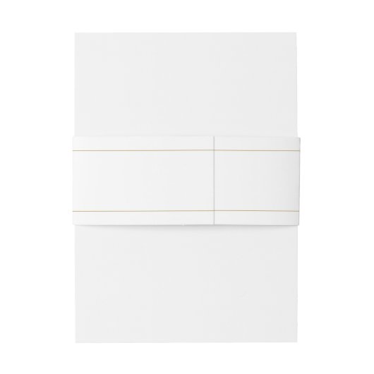 フォーマルクラシックモノグラムブラックと金ゴールド結婚ズ 招待状ベリーバンド (裏面例)