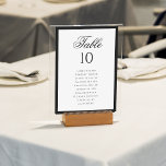 フォーマルクラシック白黒の結婚座席表 テーブルナンバー<br><div class="desc">お客様のスタイルを導きフォーマル出すためのクラシックブラック&ホワイト結婚のシーティングチャート番号。タイムレスな白黒デザインを搭載したエレガントこのテーブルナンバーカードは、洗練されたネクタイやブラックタイに最適な結婚カード。クリーンなレイアウトと洗練されたタイポグラフィは、洗練された外観を作成し、各テーブルが明確さと優雅さでマークされていることを確認。</div>