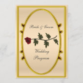 フォーマルクラシック結婚式 プログラム (裏面)