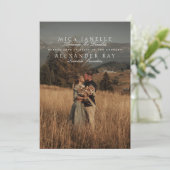 フォーマルクラシックSage Green Names写真QRコード セーブザデート (スタンド正面)