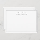 フォーマルクラシックScript 2文房具縁どScript ノートカード (正面/裏面)