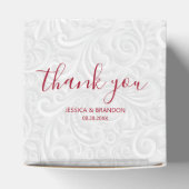 フォーマルクランベリー書道あり結婚 フェイバーボックス (上部)