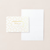 フォーマルサンキューカード結婚- 箔カード (ディスプレー)