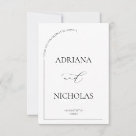 フォーマルシンプルアルチ結婚ス サンキューカード