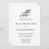 フォーマルシンプルエレガント-結婚式招待状 招待状 (正面/裏面)