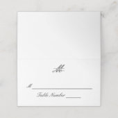 フォーマルシンプルエレガント – 護衛カード プレイスカード (外部開封)