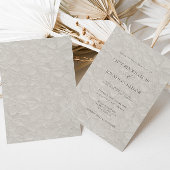 フォーマルシンプル中性結婚式招待状 招待状