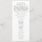 フォーマルスクロ葉ーグの黒白結婚と プログラム (裏面)