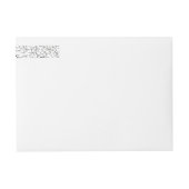 フォーマルスクロ葉ーグの黒白結婚と ラップアラウンドラベル (正面)