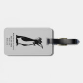 フォーマルタキシード結婚ペンギン新郎新婦 ラゲッジタグ (裏面横)