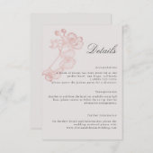 フォーマルバラオ結婚キッド詳細エンクロージャカード エンクロージャーカード (正面/裏面)