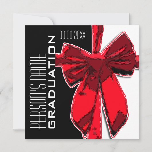 フォーマルパーティー特別カスタマイズ日 招待状 (正面)