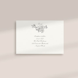 フォーマルフェイクエンボスペオンパール披露宴結婚ズ エンクロージャーカード