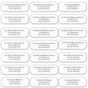 フォーマルフォントのエンベロ結婚ープの住所ステッカー シール