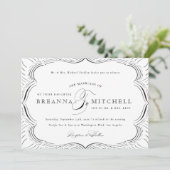 フォーマルフローズエレガントな結婚式招待状 (スタンド正面)