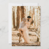 フォーマルフローラクレストモノグラム結婚写真 招待状 (裏面)