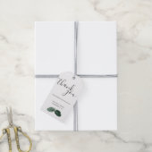 フォーマルフローラトロピカルグ結婚リーンの贈呈ラベル ギフトタグ (より糸付き)