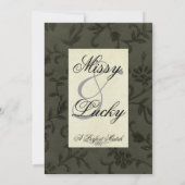 フォーマルブラックの招待状 招待状 (裏面)