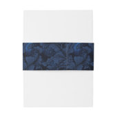 フォーマルペイズリー結婚のネイビーブルーID767 招待状ベリーバンド (裏面例)