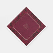 フォーマルペイズリー結婚ズBurgundy ID767ナプキンス スタンダードランチョンナプキン (角)