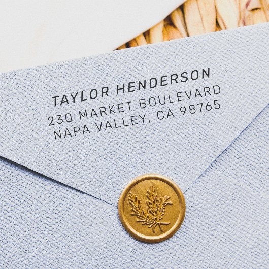 フォーマルミニマシンプルリスト名と差出人住所 セルフインキングスタンプ