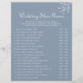 フォーマルミニマルダスティー結婚ブルーのシューゲーム (正面)