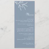フォーマルミニマルDusty Blueのメ結婚ニュー メニュー (正面)