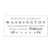 フォーマルレタリング対結婚した差出人住所 ラバースタンプ (インプリント)