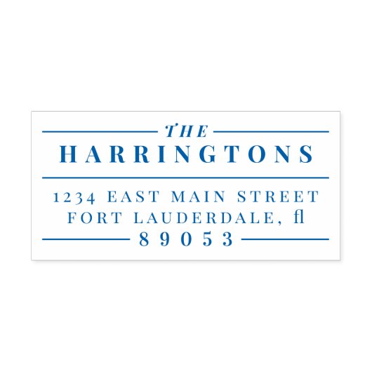 フォーマルヴィンテージスタイルファミリ名差出人住所 セルフインキングスタンプ (デザイン)