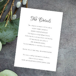 フォーマルヴィンテージ書結婚の詳細 エンクロージャーカード