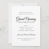 フォーマル大企業の開シンプル業ミニマル 招待状 (正面)