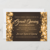 フォーマル大開企業の口金ゴールド灯 招待状 (正面)
