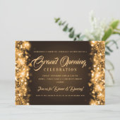 フォーマル大開企業の口金ゴールド灯 招待状 (スタンド正面)