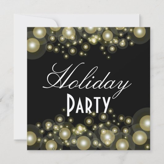 フォーマル招待状、シャンパンバブル 招待状 (正面)